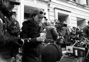 Director Mora Stephens â98 on the set of her new film, Zipper. (Hilary Bronwyn Gayle) 