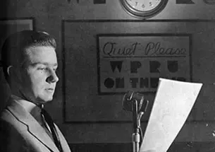 H. Grant Theis â42, founder of WPRU, which later became WPRB. (PAW Archives, Feb. 24, 1941)