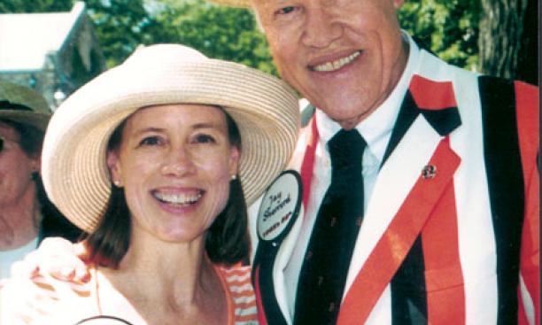 Jay Sherrerd ’52 with his daughter Anne *87 at Reunions in 2002.