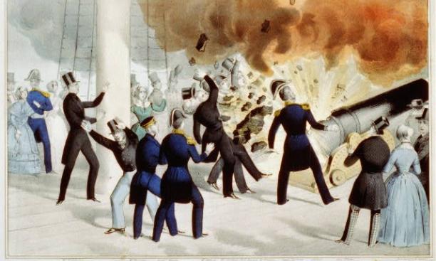 1844 - Explosion on the The USS Princeton: Those in peril