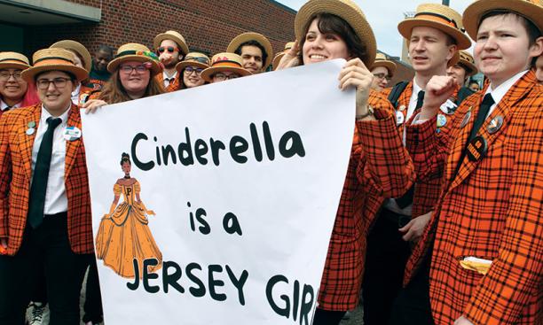Sign that says Cinderella is a Jersey Girl