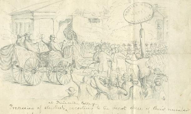 A pencil drawing from September 1861