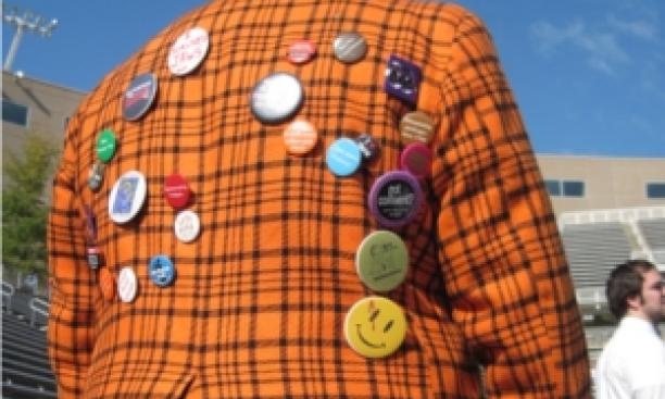 Forward, Into the Past: Boaters and buttons, perfect together.