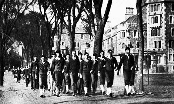 Princeton SATC 1918: boots on the ground.
