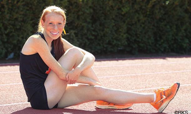 Distance runner Megan Curham ’17