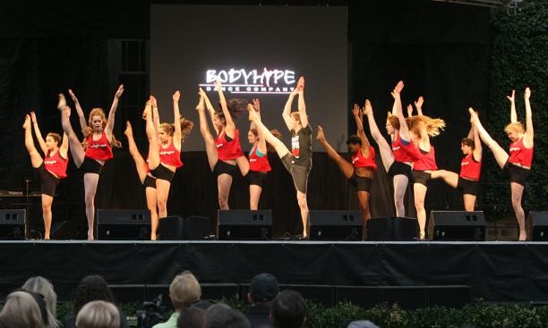 Another dance performance opened with the Body Hype Dance Company, pictured, and ended with an appearance by the Ivy League-champion women's basketball team.  