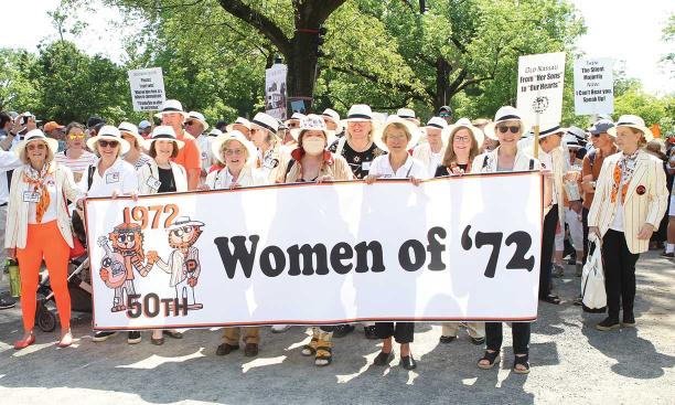 Women of ’72, a prized banner at the 50th
