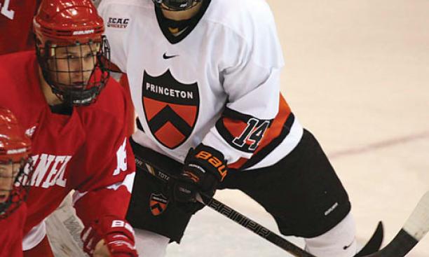 Andrew Ammon ’14 has been a standout for men’s hockey.