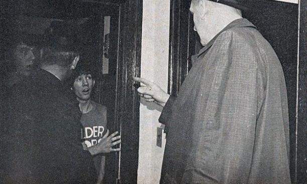 âAxelâ Peterson tones down a party in Holder Hall, circa 1967. (George Peterson â69/PAW Archives)