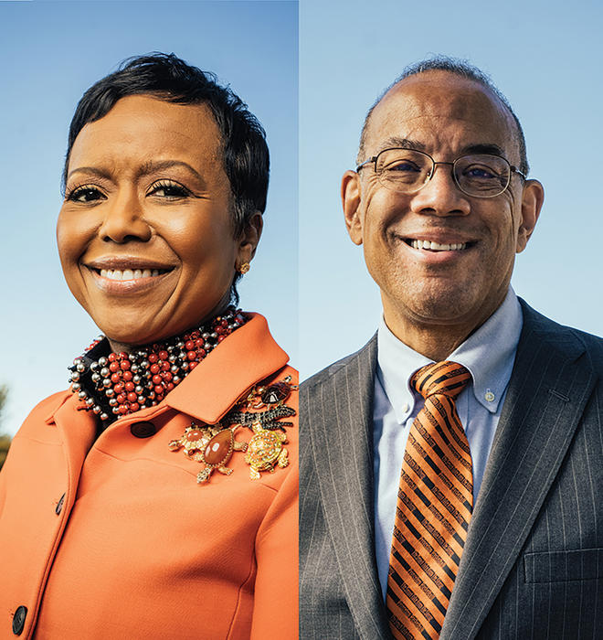 Mellody Hobson ’91 and John Rogers Jr. ’80
