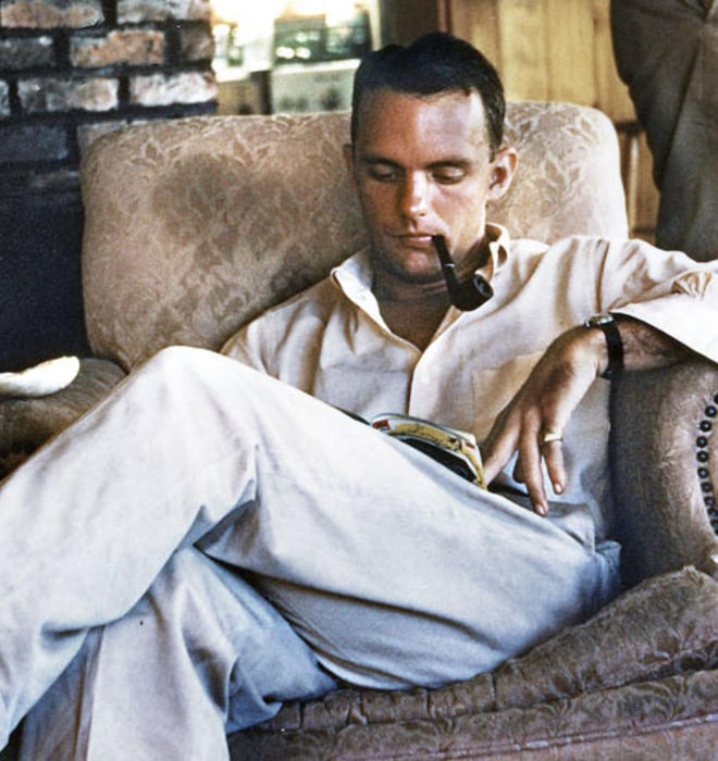Fred Buechner ’47 in 1955, two years after his short story “The Tiger” was published in The New Yorker.
