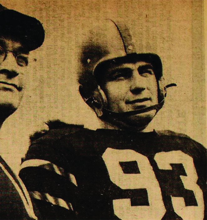 George Sella ’50 with Charlie Caldwell.