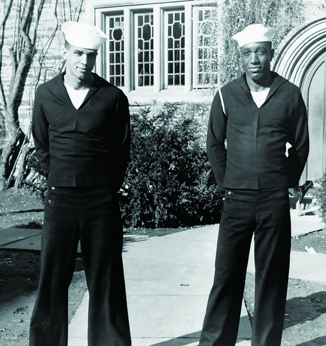 James Everett Ward ’48, right, and Arthur Jewell Wilson ’48.