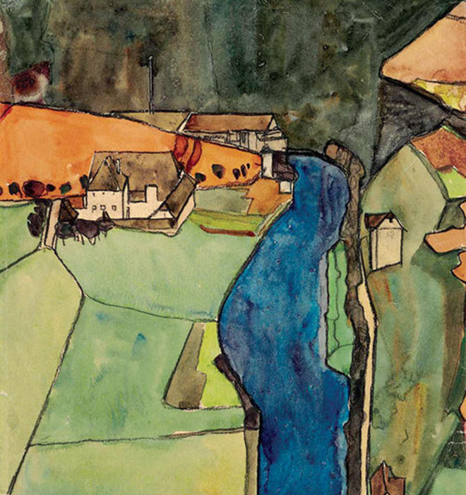 Egon Schiele’s Town on the Blue River