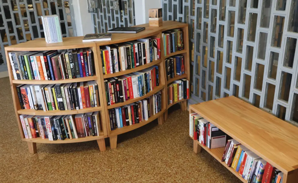 RESEARCH_Freedom Reads Library.jpg A Freedom Reads library at the Garden State Correctional Facility in Chesterfield Township