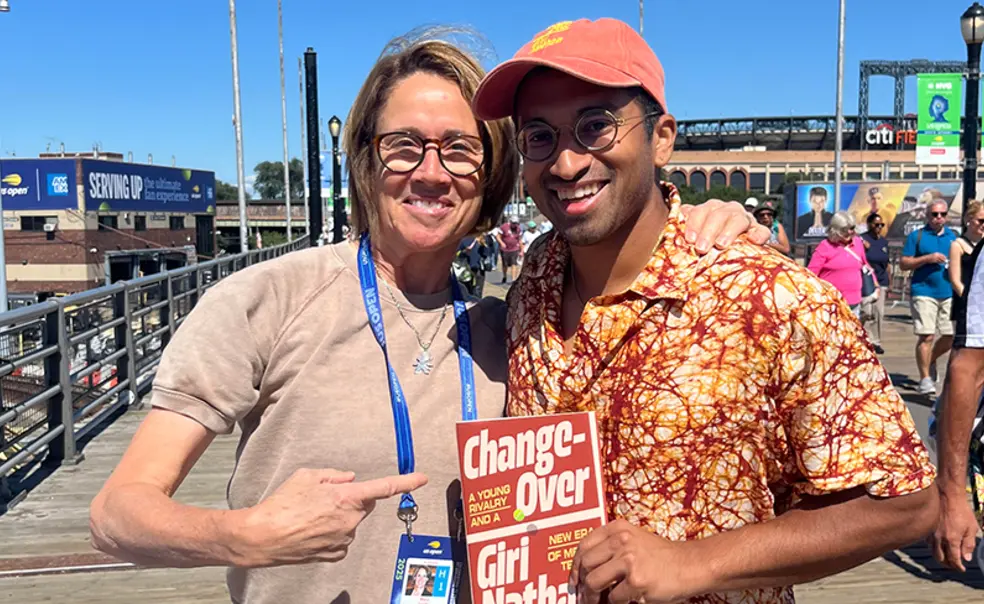 Giri Nathan ’13 Captures a New Tennis Rivalry in ‘Changeover’ Giri Nathan ’13 Captures a New Tennis Rivalry in ‘Changeover’