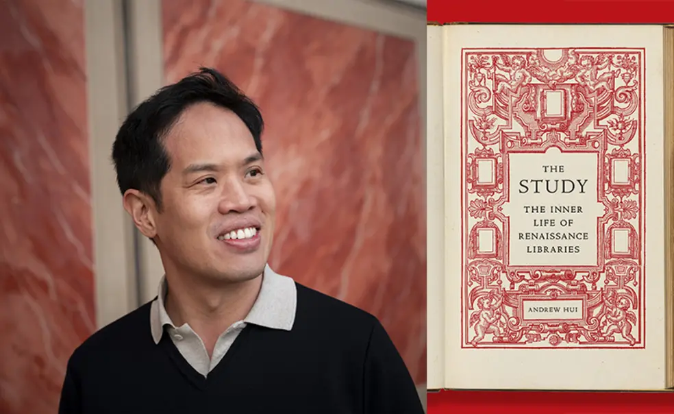 TOW_Andrew Hui_credit Maurice Weiss.jpg Andew Hui and the red-and-white cover of his book.