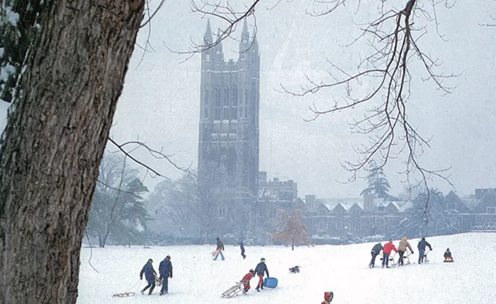 #ThrowbackThursday: Sledding at the Graduate College #ThrowbackThursday: Sledding at the Graduate College