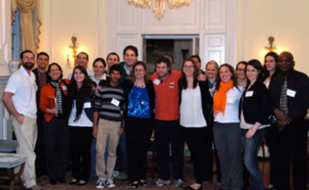 Teacher of the Year Shearer '95 meets with Teacher Prep students