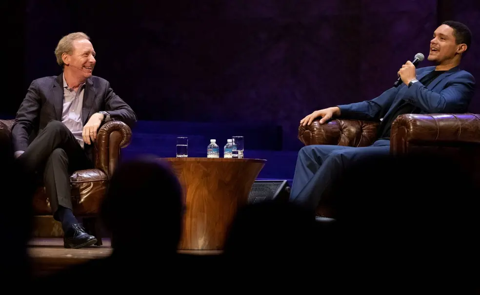 Microsoft’s Smith ’81, Daily Show’s Noah Discuss Technology at Princeton Event Microsoft’s Smith ’81, Daily Show’s Noah Discuss Technology at Princeton Event