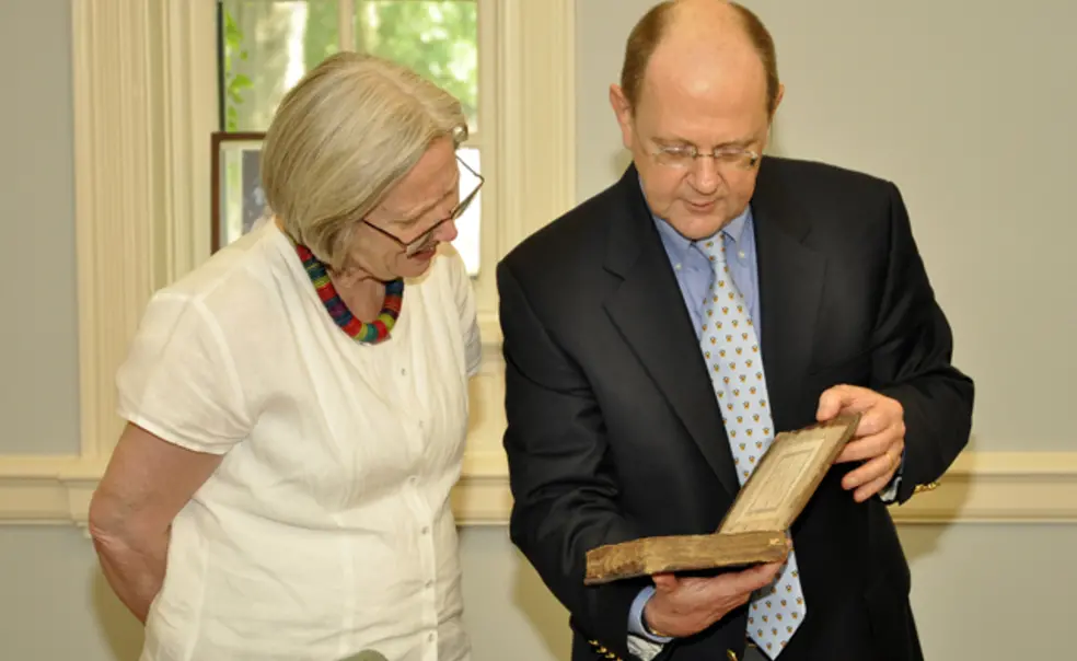 A rare book is given in honor of Shirley Tilghman