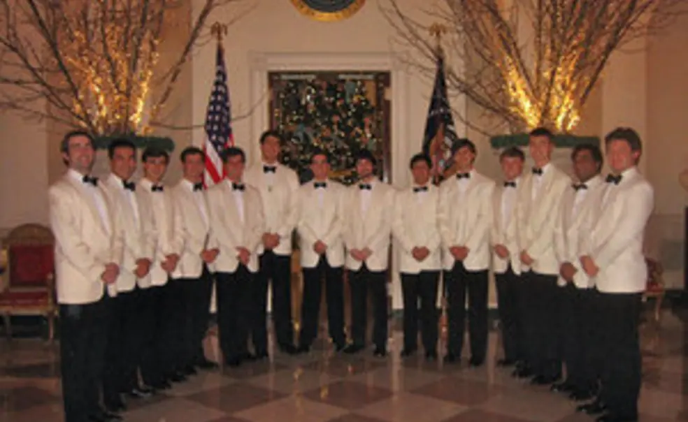 East Wing a cappella: Tigertones visit the White House