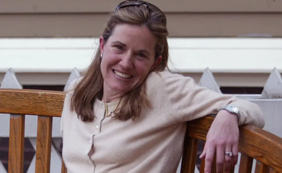 AITN_CarolineElkins.jpg Caroline Elkins of Cambridge, Mass., poses for photos Monday, April 17, 2006.