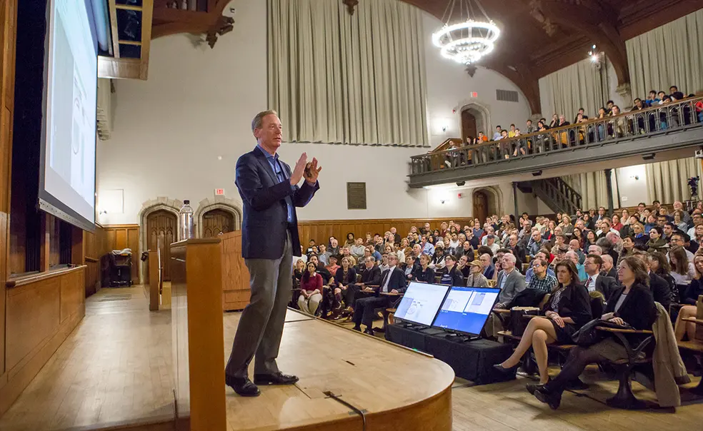 Microsoft’s Smith ’81 Discusses Pros and Cons of Artificial Intelligence