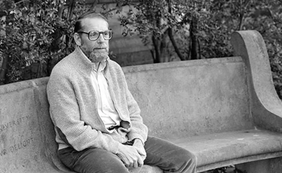 Editor-McPhee.jpg John McPhee ’53 on campus in 1986.