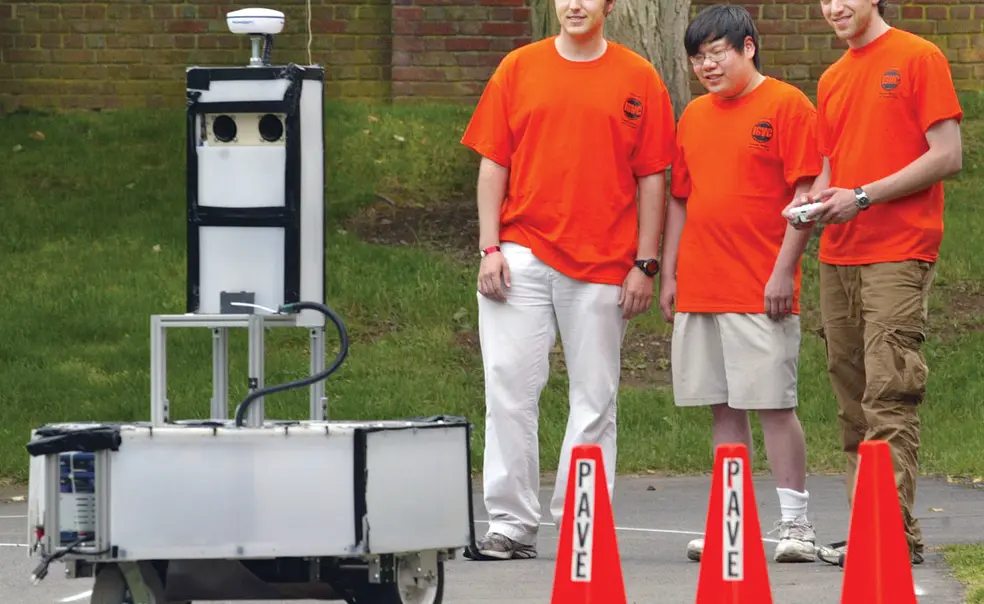 Winning debut for team’s robot