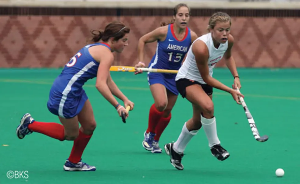 Through Oct. 10, Kat Sharkey ’12 led Division I with 20 goals.