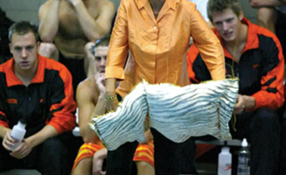 Womenâs swimming coach Susan Teeter in 2003. (Beverly Schaefer)