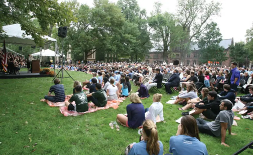 Sept. 11 a solemn backdrop as the Class of 2015 arrives Sept. 11 a solemn backdrop as the Class of 2015 arrives