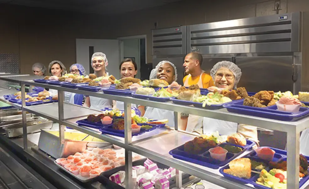 Lining Up to Serve Lining Up to Serve