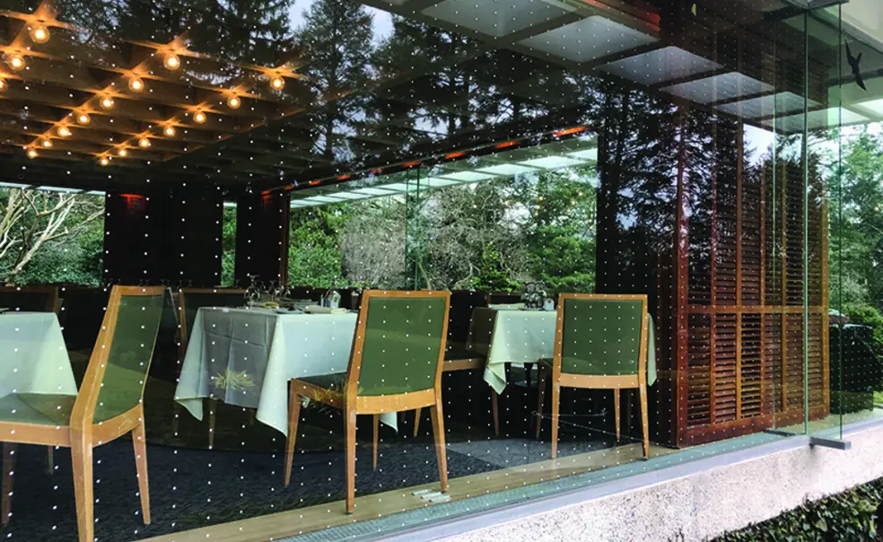 Dotted Film Applied to Prevent Bird Collisions at Prospect’s Garden Room Dotted Film Applied to Prevent Bird Collisions at Prospect’s Garden Room