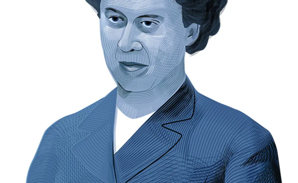 This is an illustration of Helen Baker.
