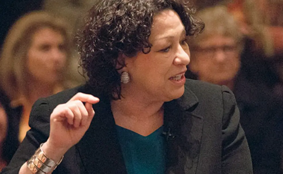 PRINCE-ADSotomayor1510new.jpg Justice Sonia Sotomayor ’76 taking questions in Richardson Auditorium.