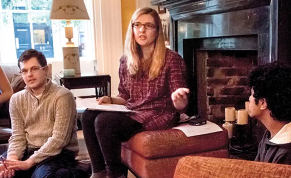PRINCE-ProfileHochman.jpg Elizabeth Dabney Hochman ’85 (pictured in 2012) with a former KidSpirit intern and a member of the editorial board.
