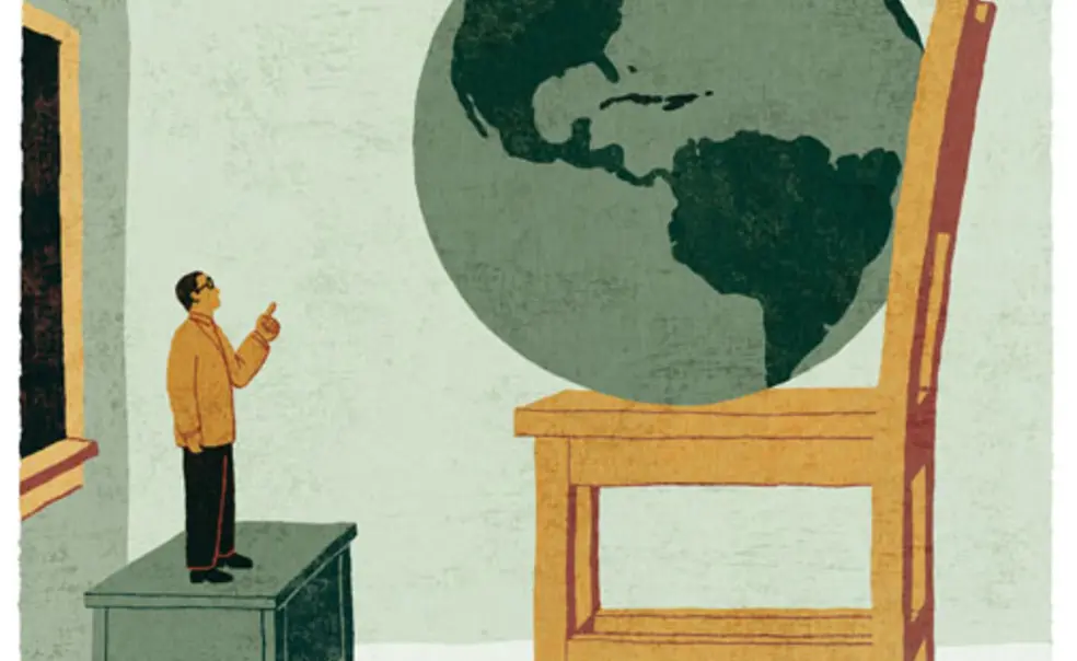 The world is his classroom