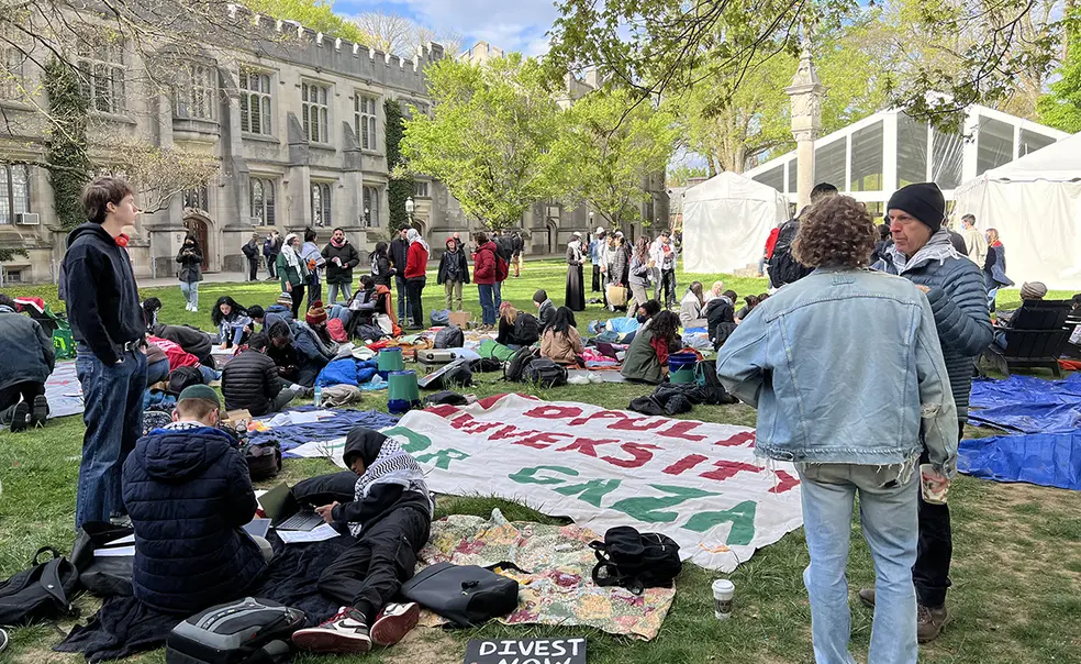 Two Students Arrested at Pro-Palestine Demonstration at Princeton