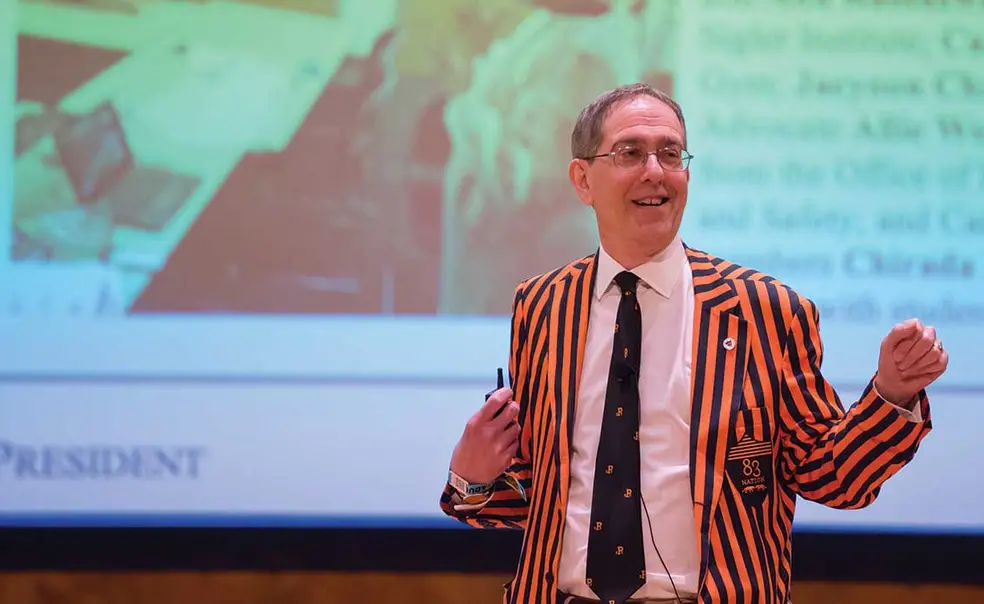 President Eisgruber ’83 Fields Questions at Reunions Forum President Eisgruber ’83 Fields Questions at Reunions Forum