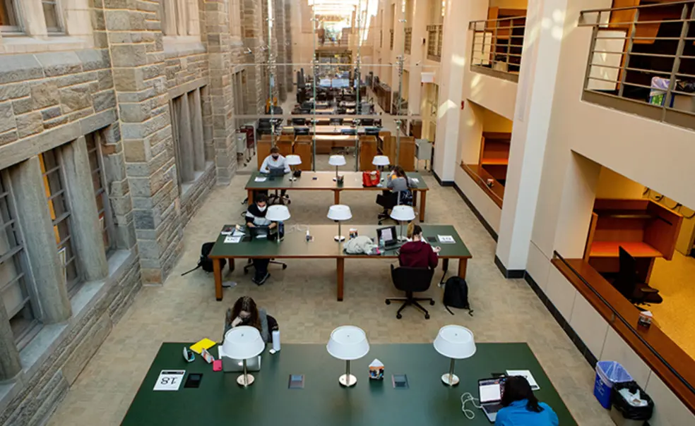 Rally_Firestone.jpg Students study in Firestone Library in 2021.
