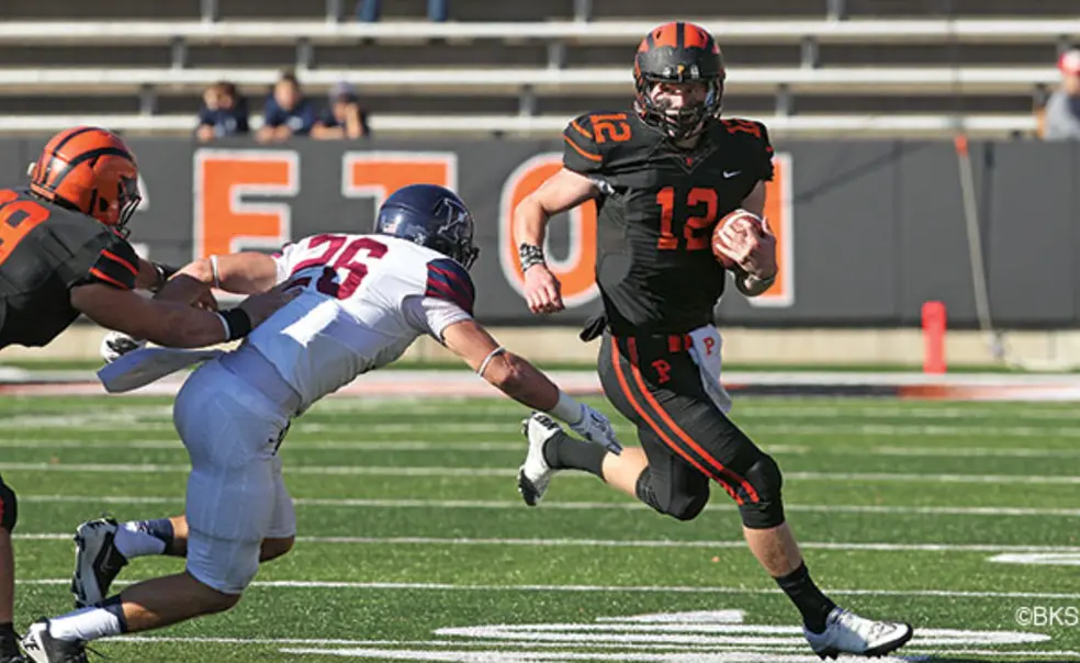 Football: Lovett ’18’s Scoring and a Stout Defense Keep Princeton in Ivy Title Contention