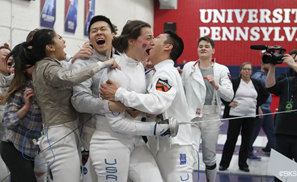 Fencing: Women Sweep in a Dramatic Finish; Men Split Title with Columbia, Penn Fencing: Women Sweep in a Dramatic Finish; Men Split Title with Columbia, Penn