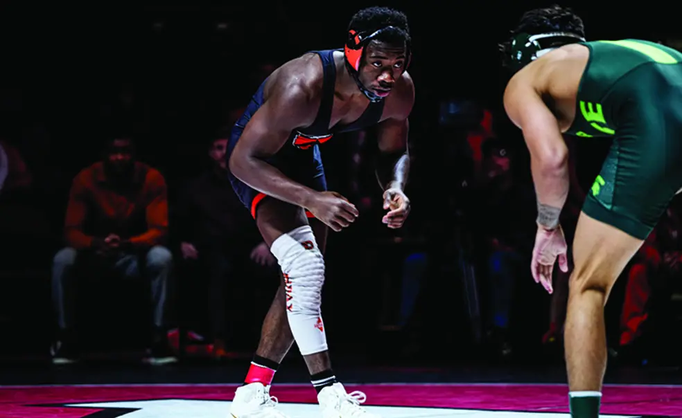 Wrestler Quincy Monday ’23 Is a Different Kind of Leader Wrestler Quincy Monday ’23 Is a Different Kind of Leader