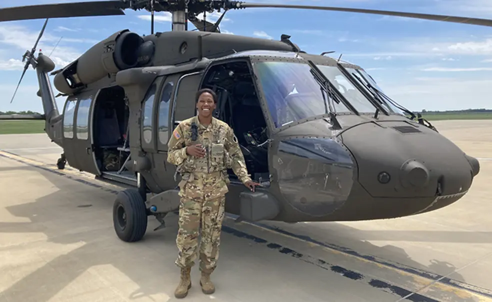Gabrielle Cole ’13 Is Flying Black Hawk Helicopters and Breaking Barriers Gabrielle Cole ’13 Is Flying Black Hawk Helicopters and Breaking Barriers