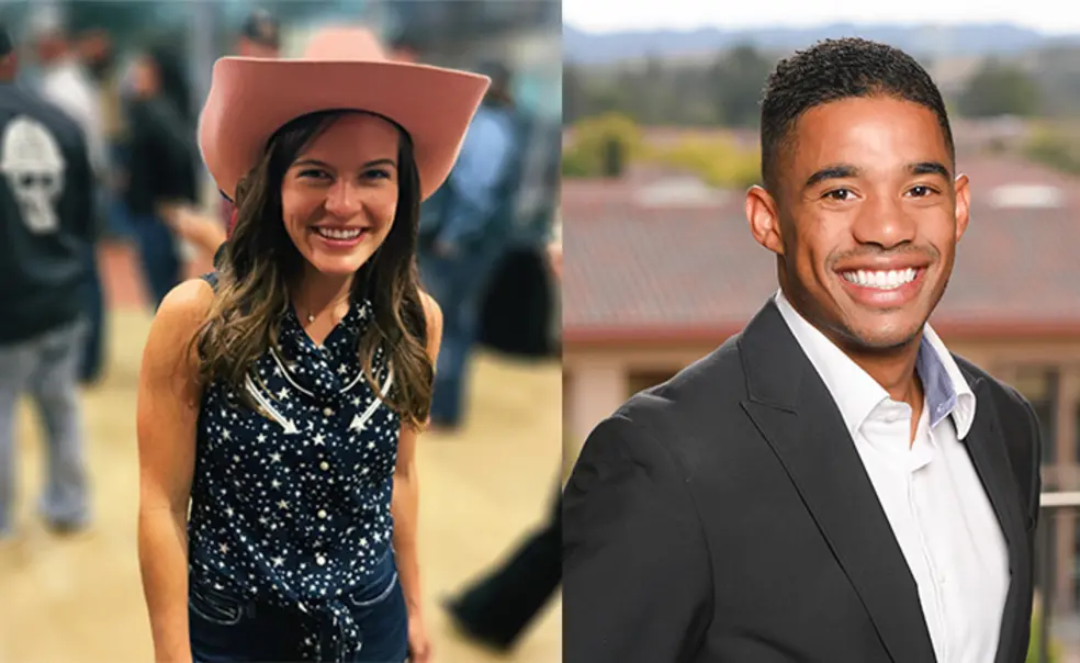 TOW_mcgeejoseph_collage.jpg Lizzy McGee ’18, left, and Gaby Joseph ’18