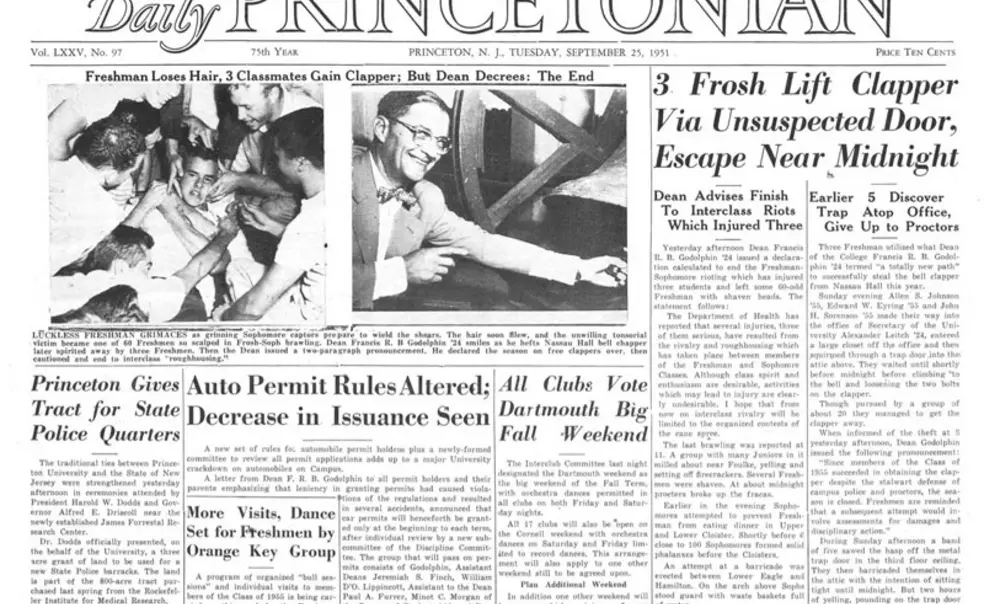 Stealing the clapper, 61 years ago