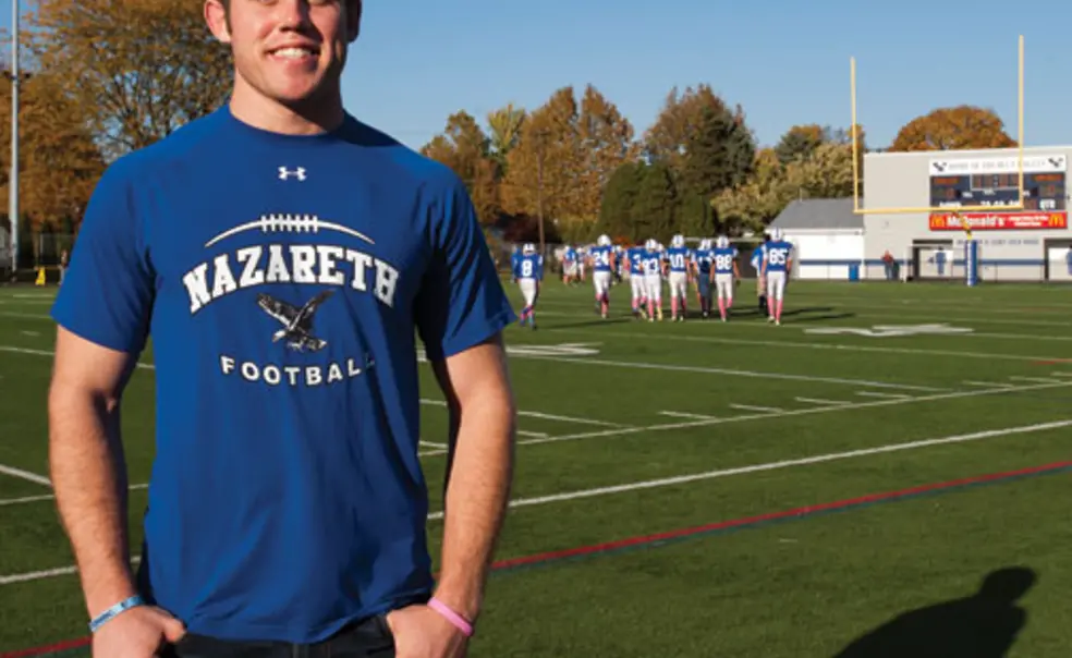 dibilio_web-excl.jpg This fall, Chuck Dibilio ’16 coached high-school football while taking one college course close to home. He plans to return to Princeton for the spring semester.