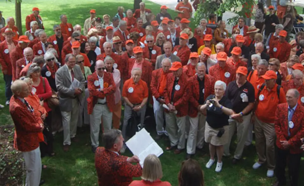 Coming back in orange and black